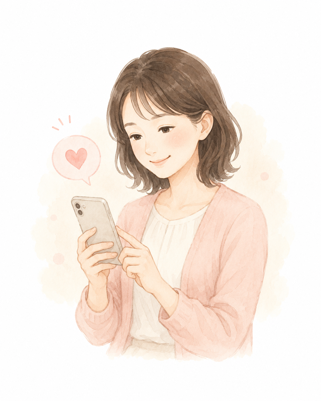 ご家族へ施術後の様子を伝えるイメージ